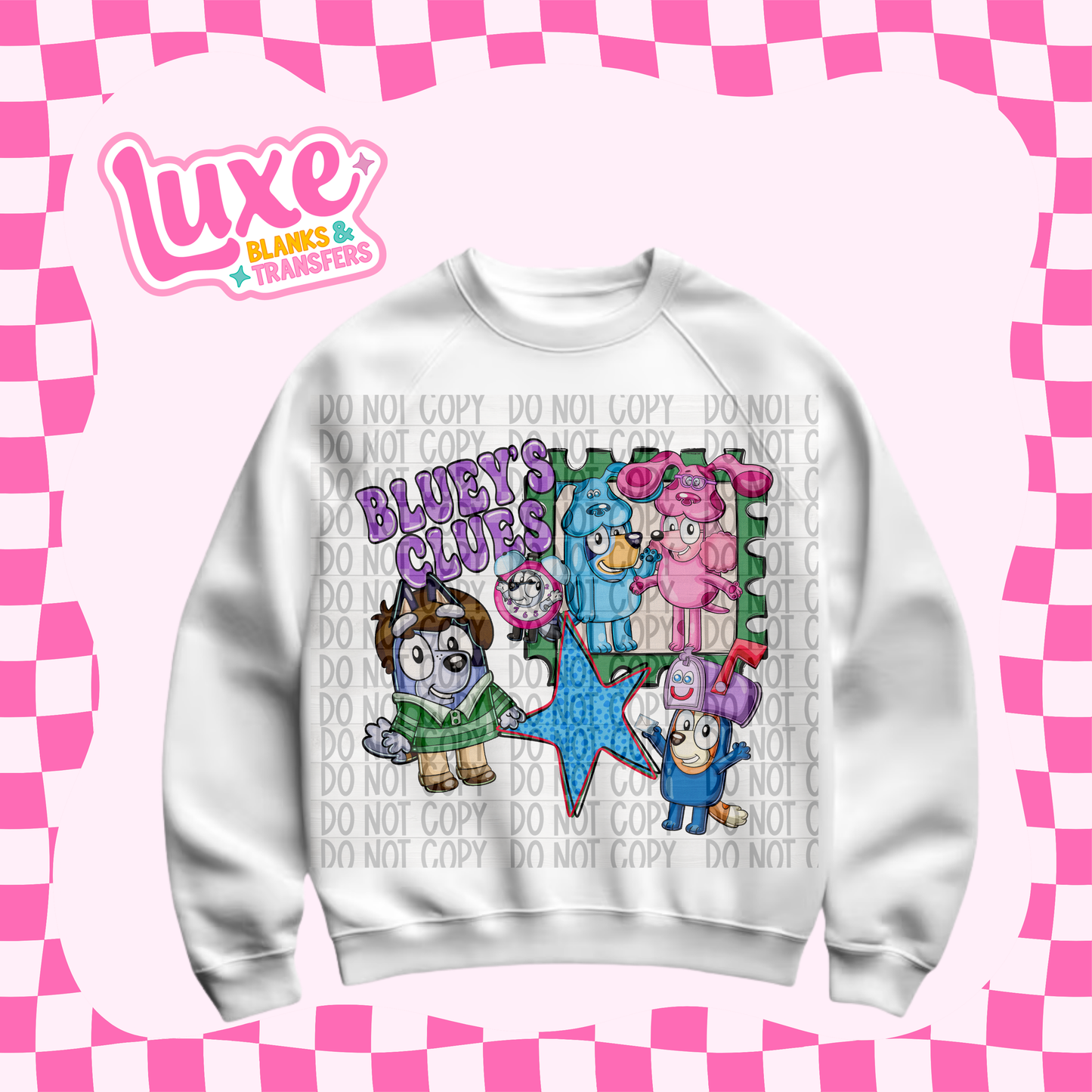 DTF Heat Transfer | Blue Clues | #544