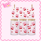 16oz UV DTF Wrap | Cherry Hearts | #2684