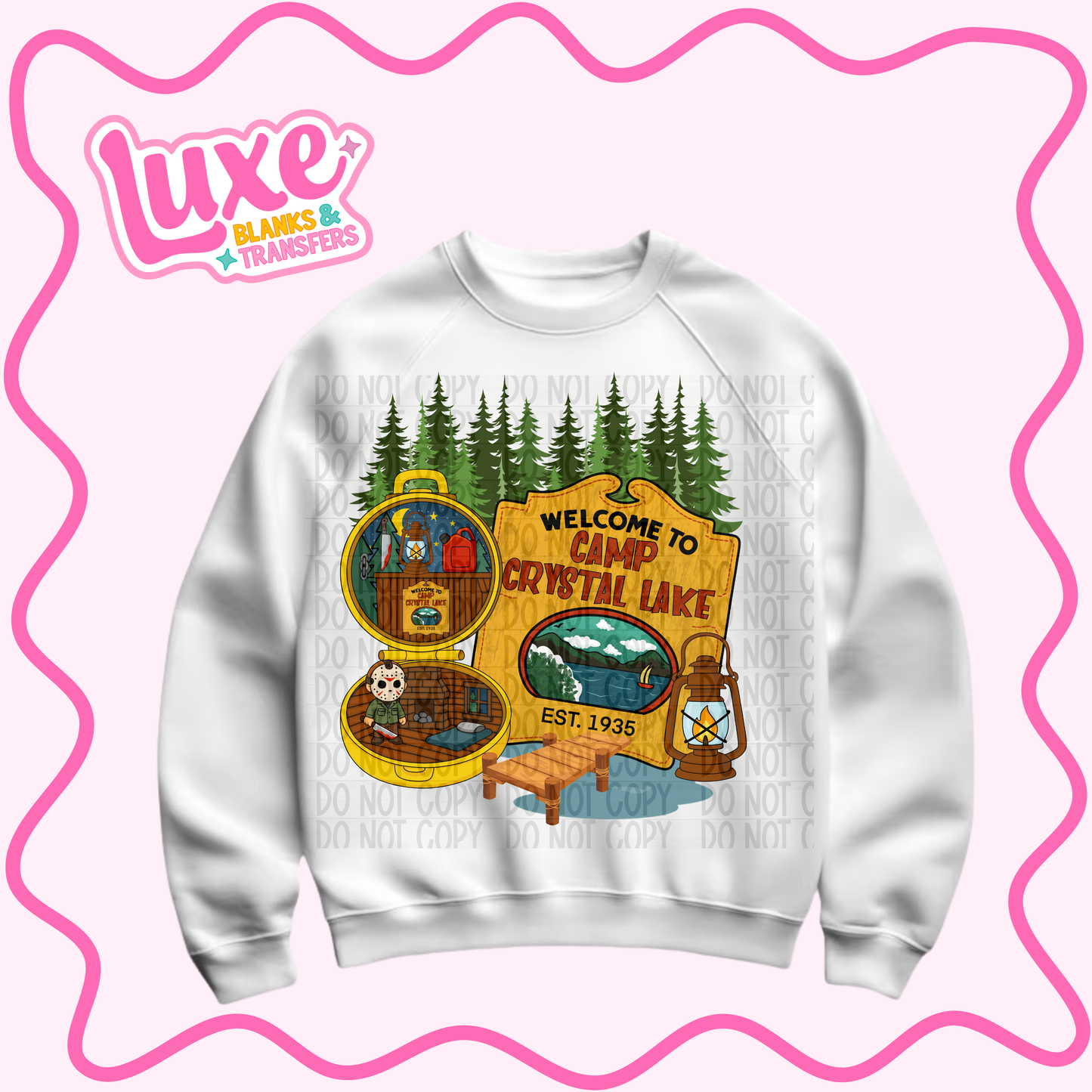 DTF Heat Transfer | Camp Crystal Lake | #1021