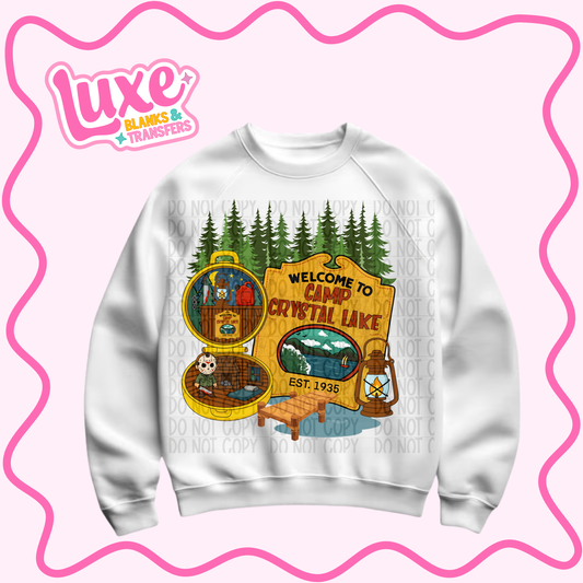 DTF Heat Transfer | Camp Crystal Lake | #1021