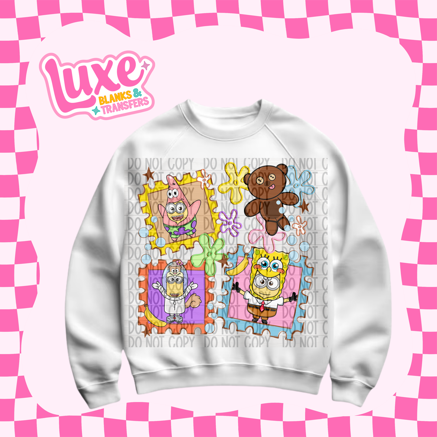 DTF Heat Transfer | Minion X Sponge | #548