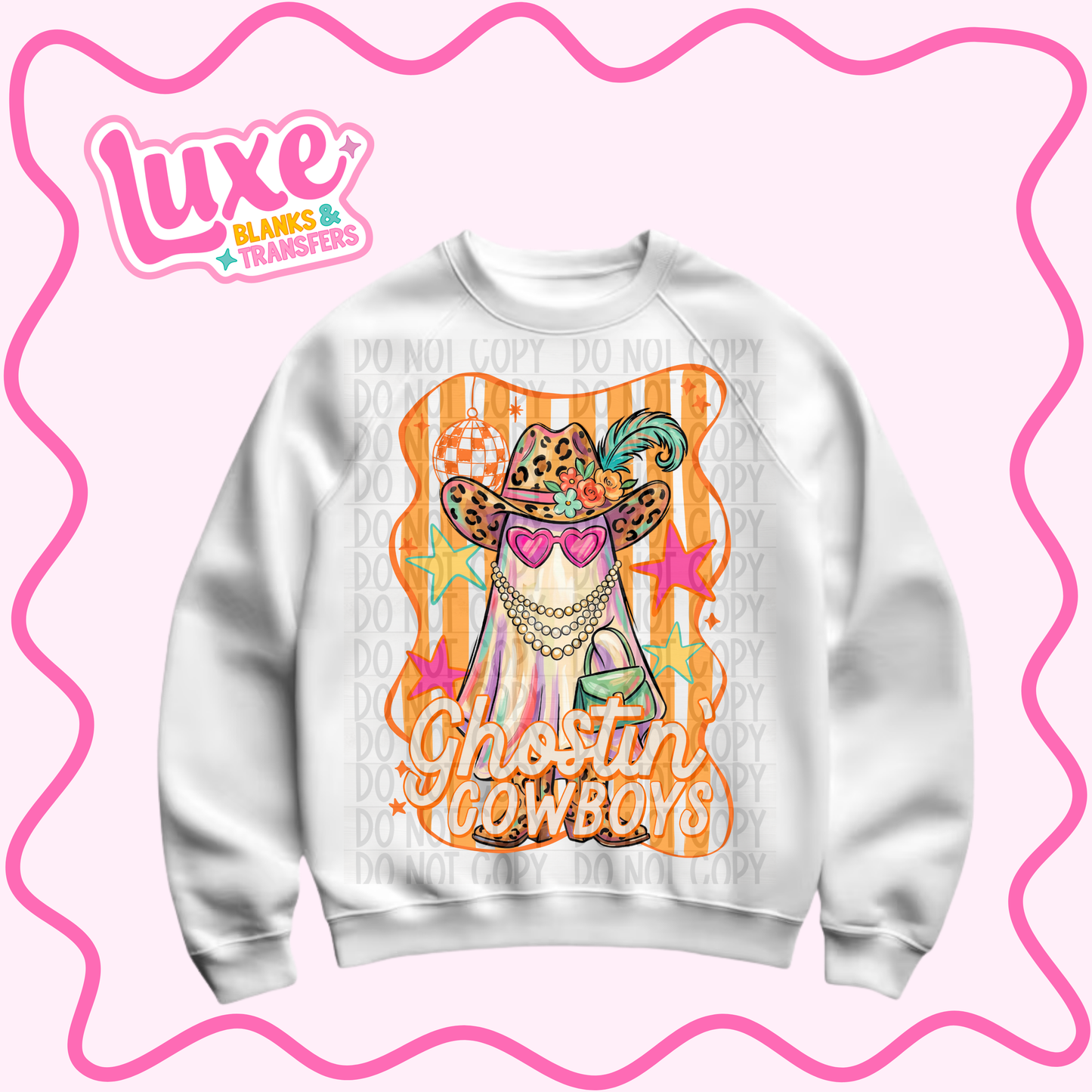DTF Heat Transfer | Ghostin' Cowboys | #1023