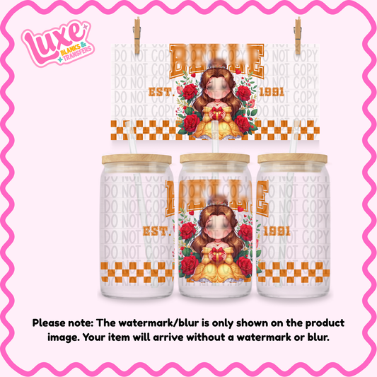 16oz UV DTF Wrap | B3ll3 Girl | #1510