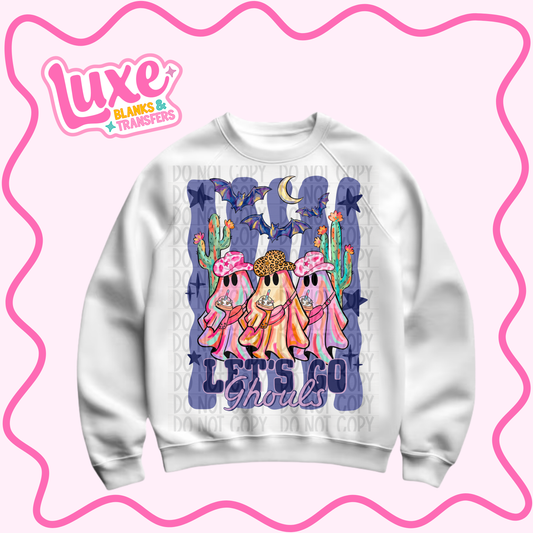 DTF Heat Transfer | Let's Go Ghouls | #1024