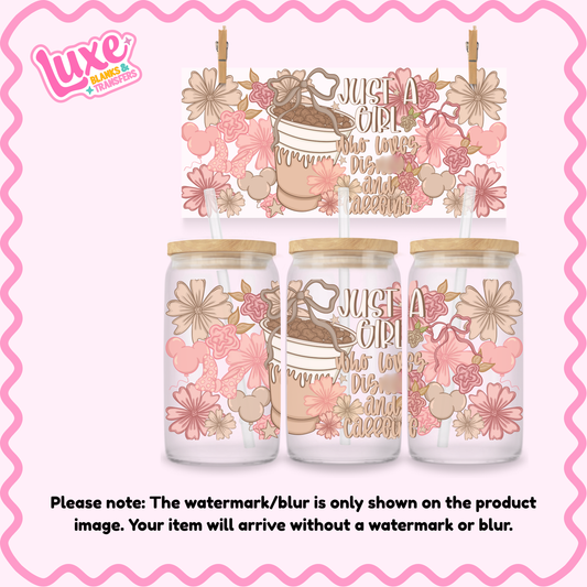 16oz UV DTF Wrap | Just A Girl | #3660