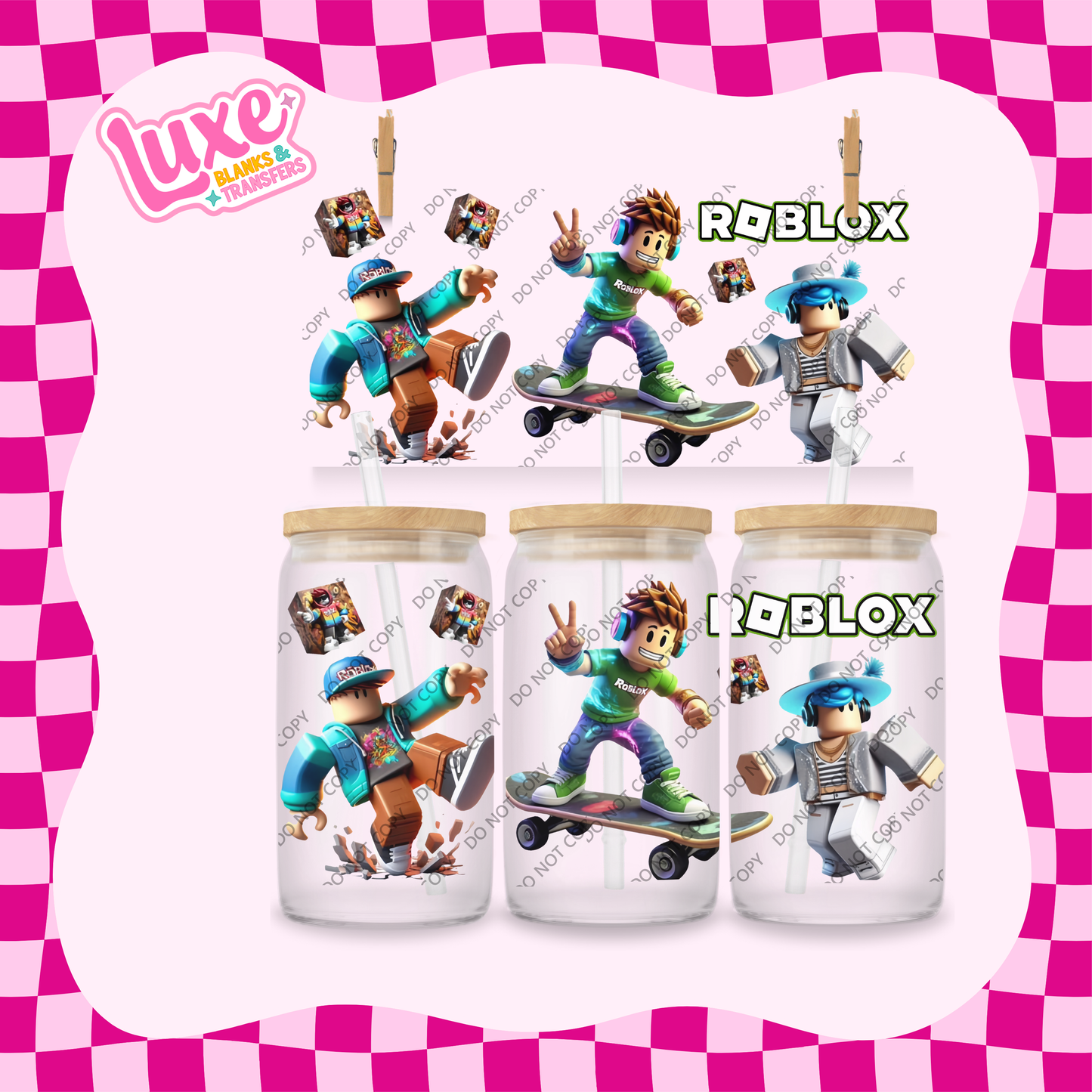 16oz UV DTF Wrap | Blox Game | #1903