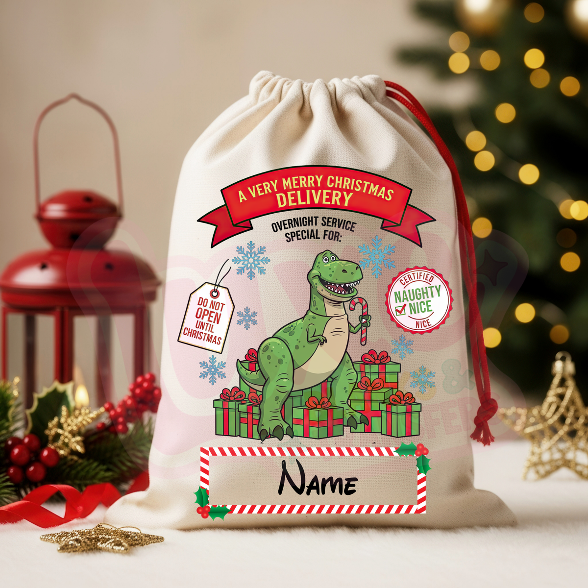 Din0 T0y | Santa Sack DTF Heat Transfer | #30