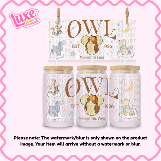 16oz UV DTF Wrap | 0wl Title | #01