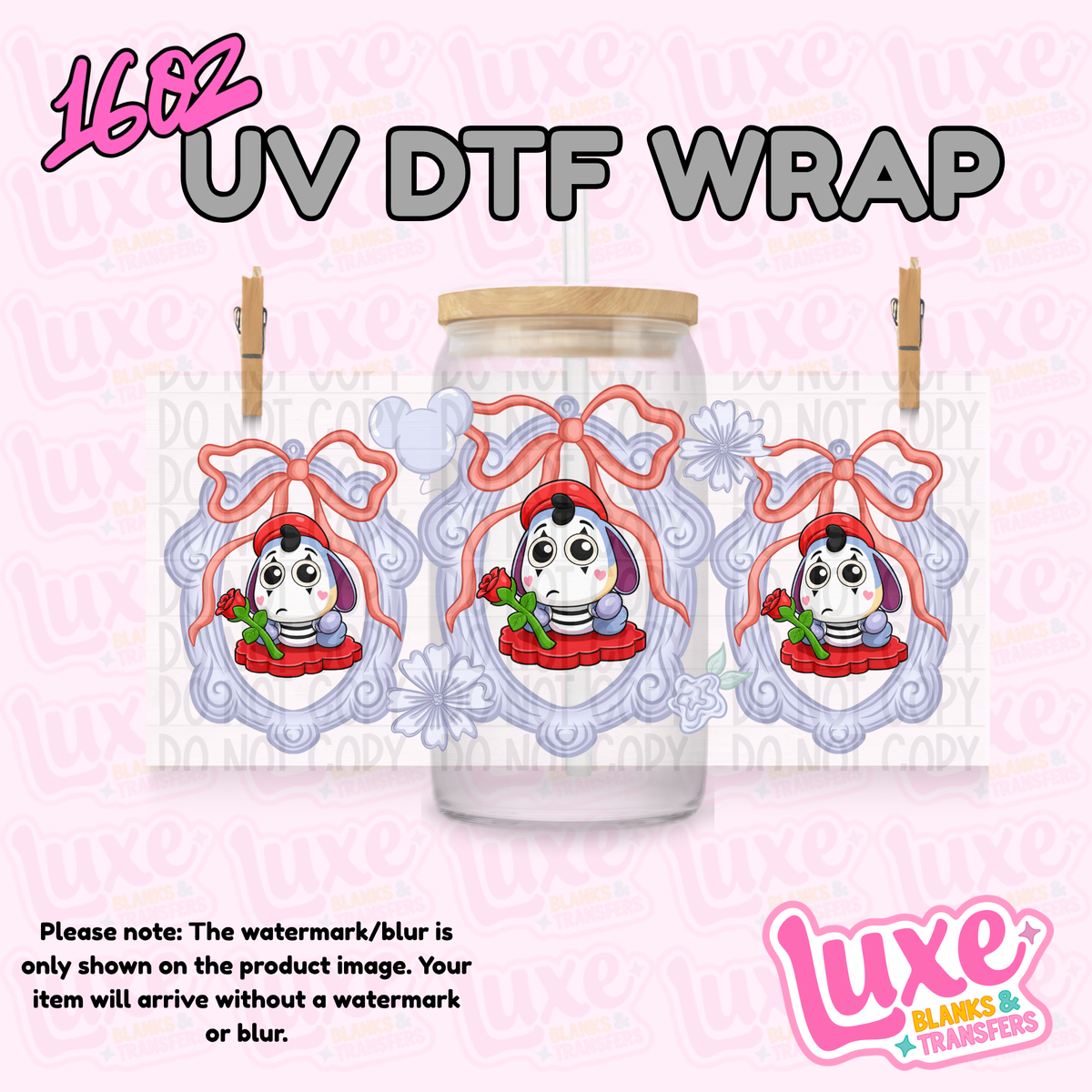 16oz UV DTF Wrap | D00rable Donkey Frame | #4314