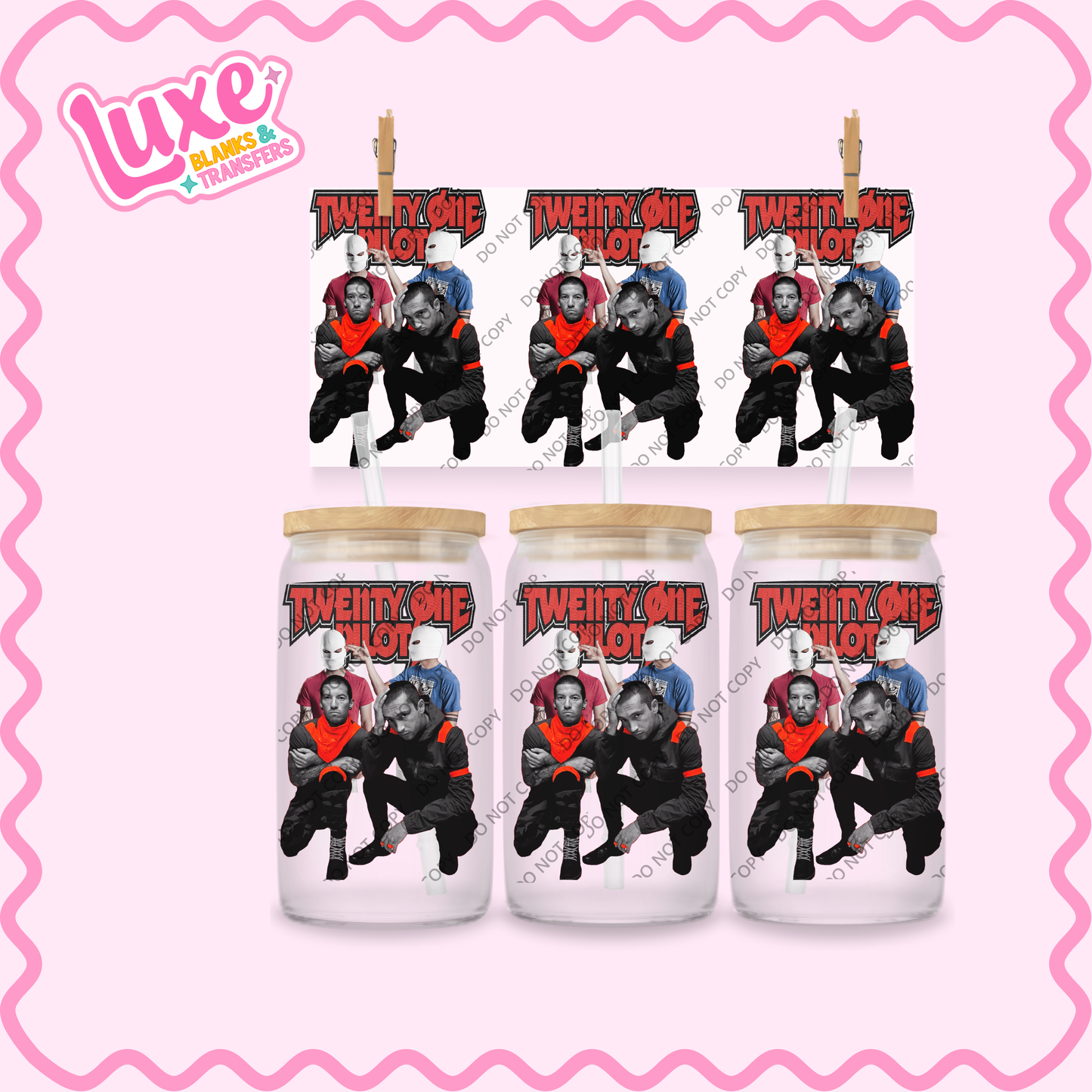 16oz UV DTF Wrap | 21 Pilot Band | #2105