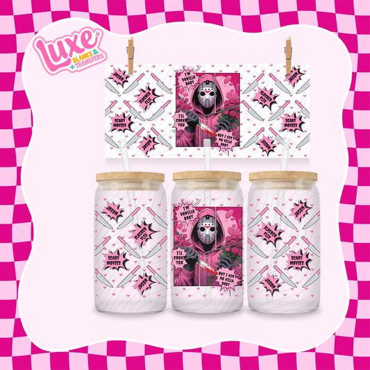 Horror Pink Lyrics UV DTF Wrap (#918)