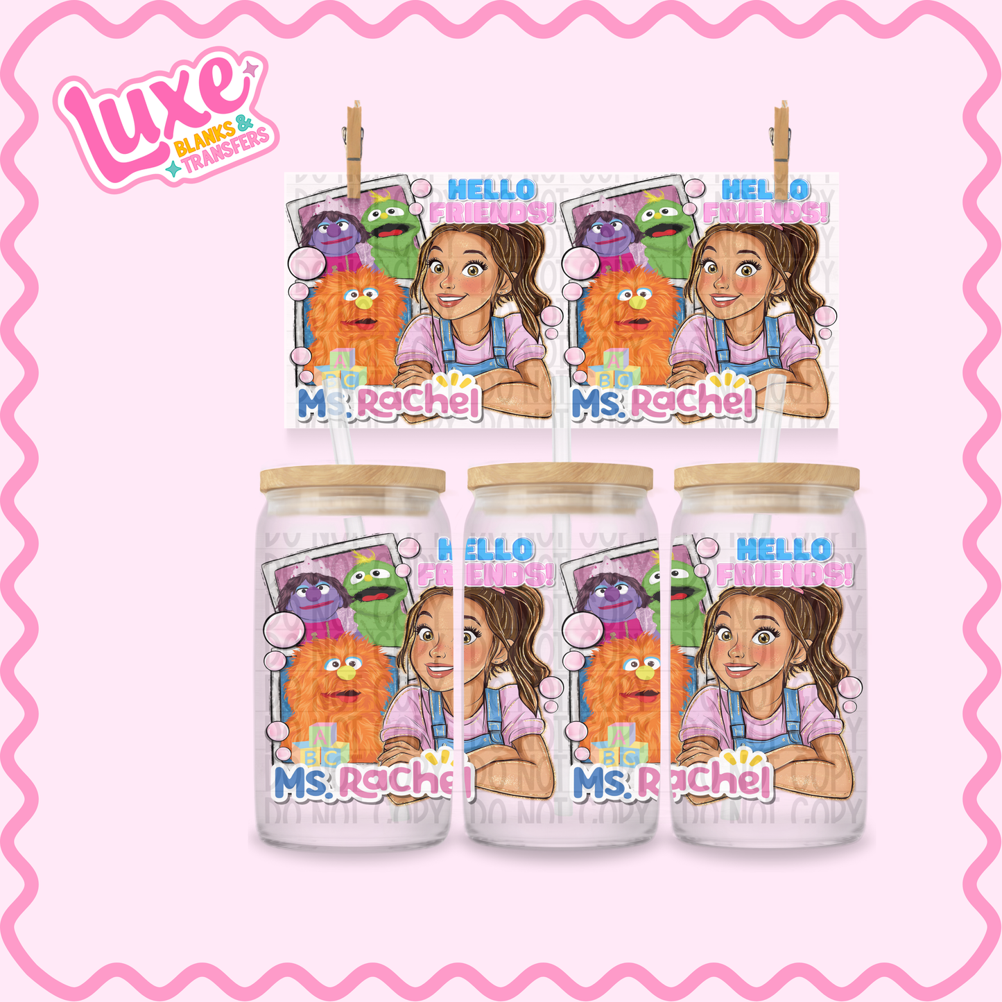 16oz UV DTF Wrap | Miss Rach. | #2384