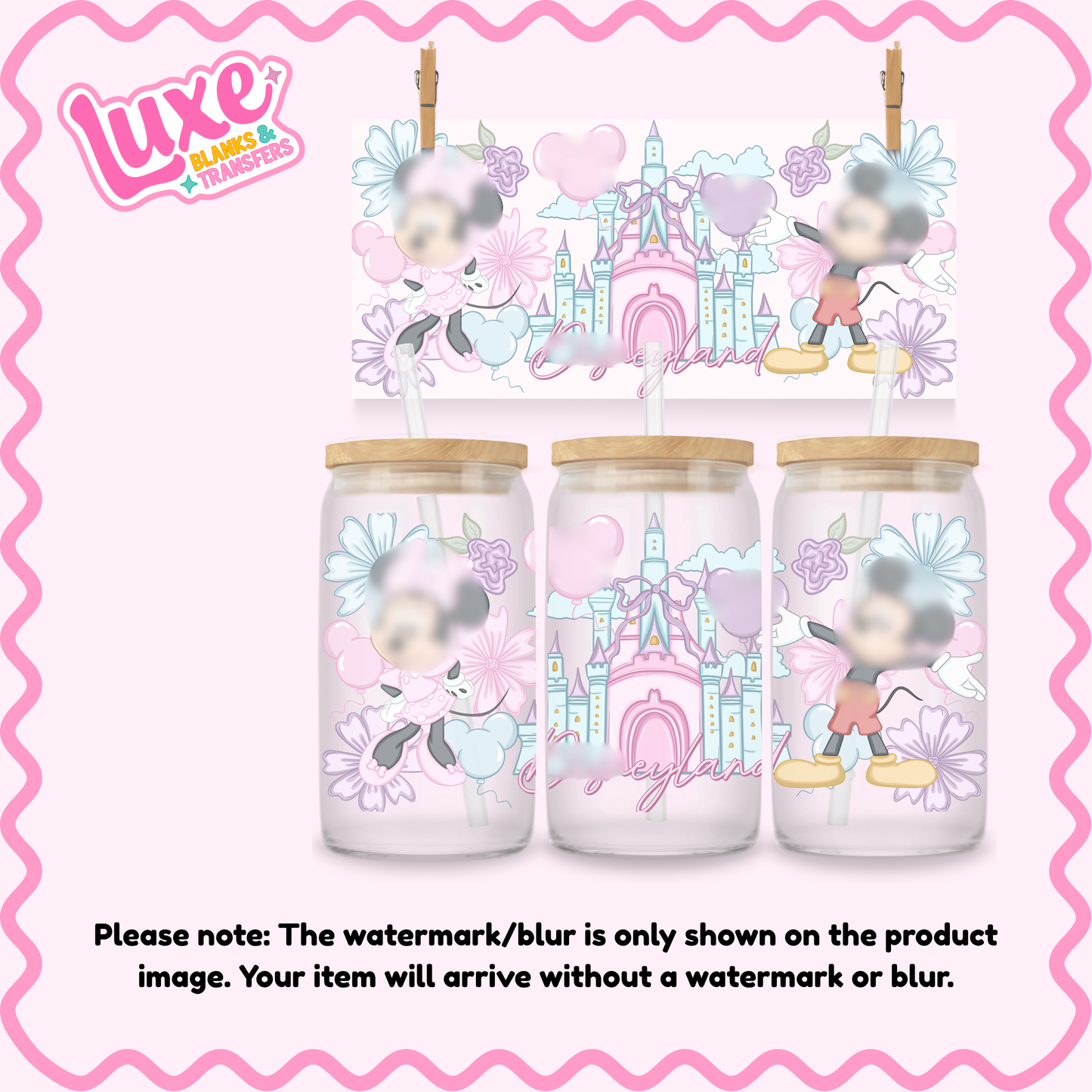 16oz UV DTF Wrap | Mouse Castle | #3664