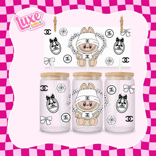 Boujee Bubu CC White | 16oz UV DTF Wrap | #1419