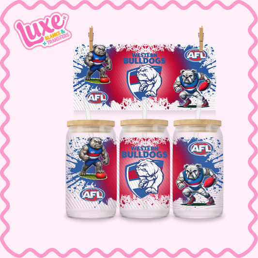 16oz UV DTF Wrap | Footy Team AFL Dogs | #2698
