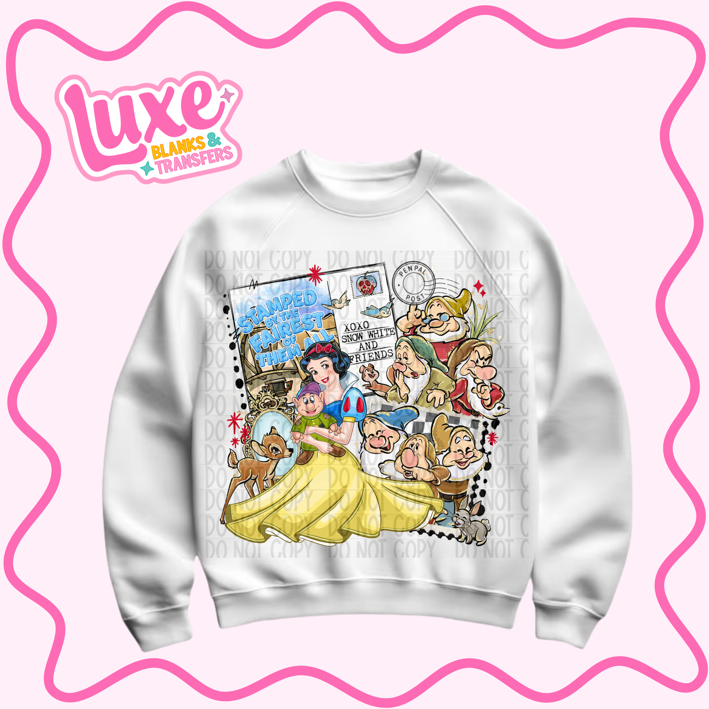 DTF Heat Transfer | Snow Princess Polaroid | #1033