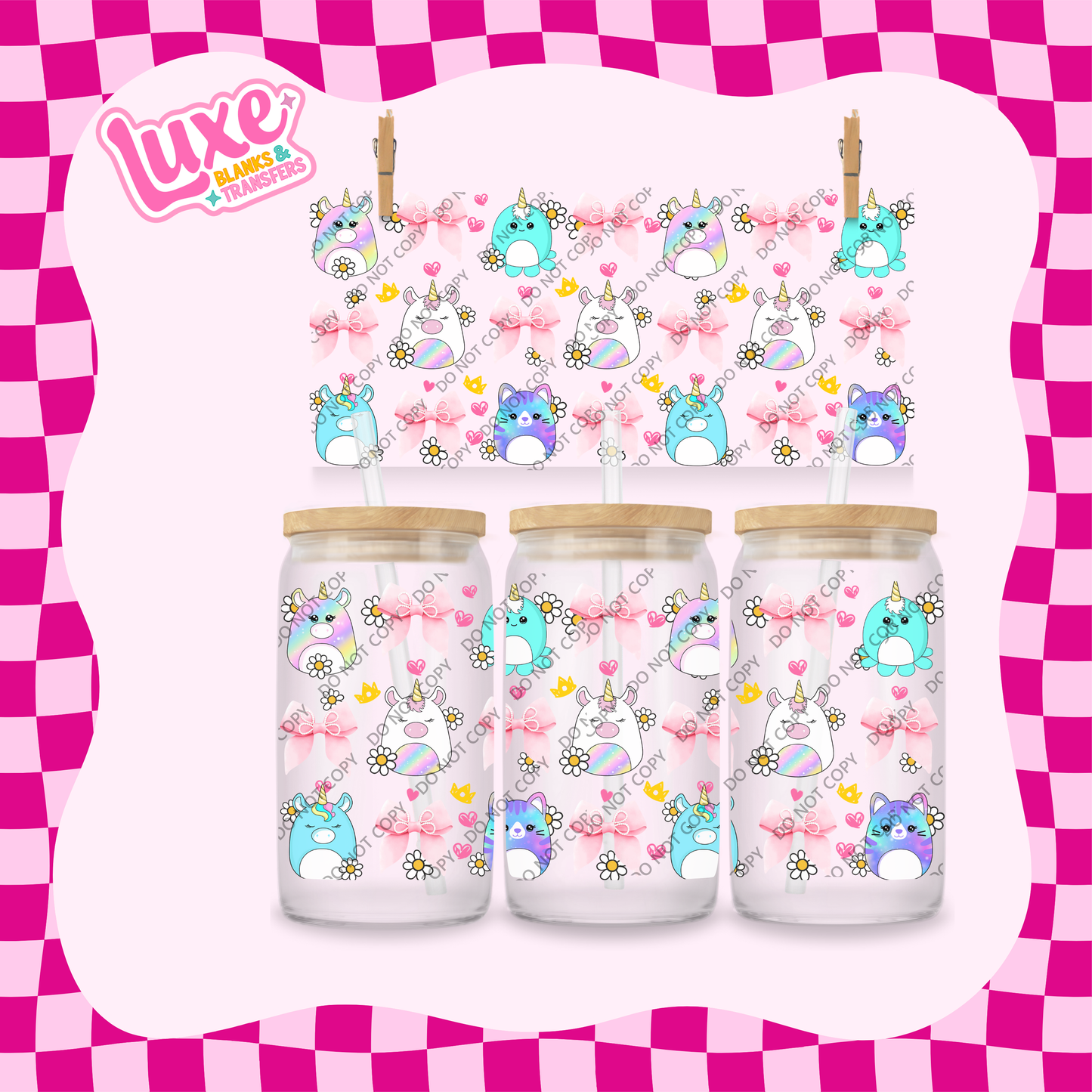 16oz UV DTF Wrap | Squish Toys | #1910