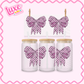 16oz UV DTF Wrap | Boujee Pattern Bow Pink | #3183