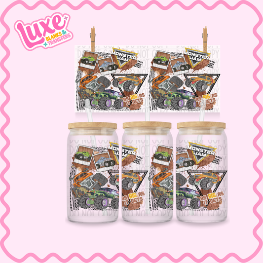 16oz UV DTF Wrap | Monster Trucks | #2392