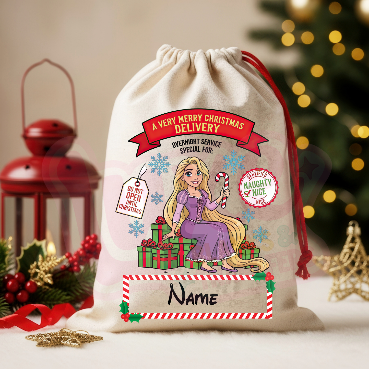 Tangled | Santa Sack DTF Heat Transfer | #29