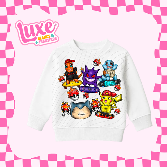 Poke Skate | Kids DTF Heat Transfer | #123