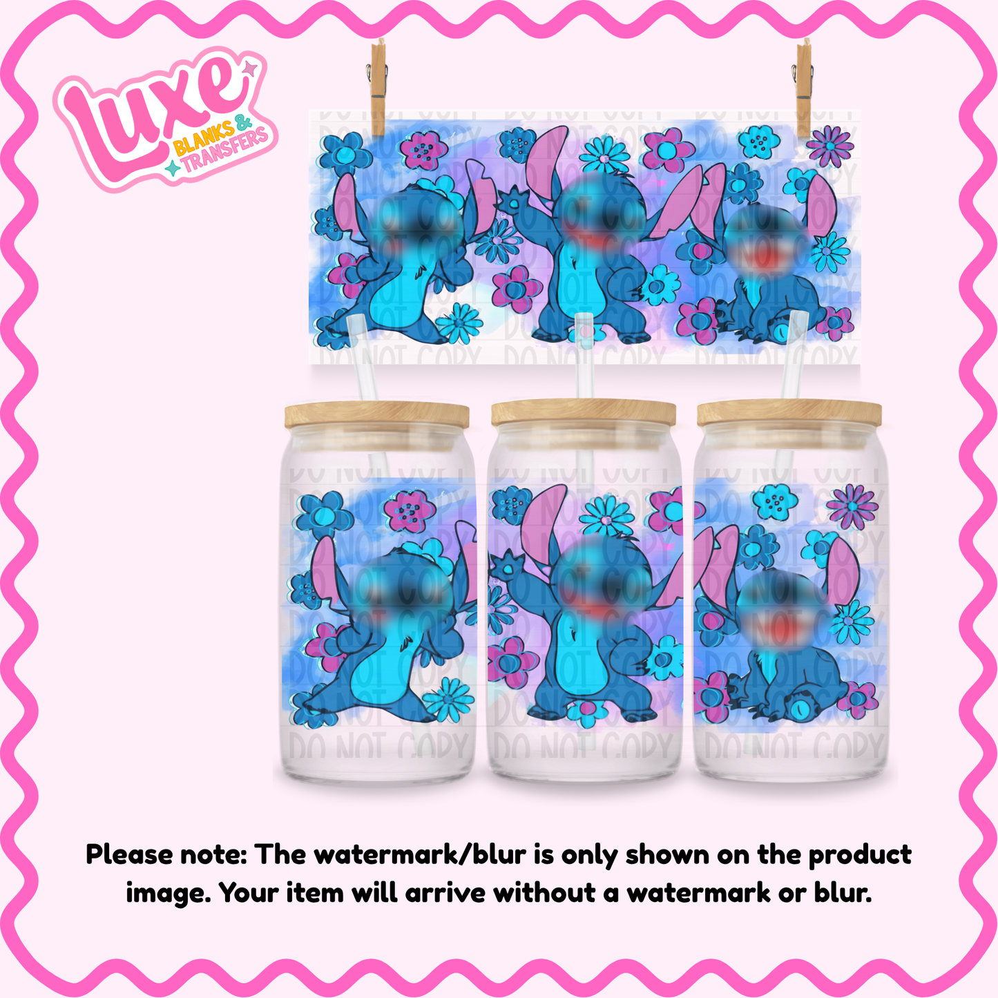 16oz UV DTF Wrap | Blue Guy | #4169