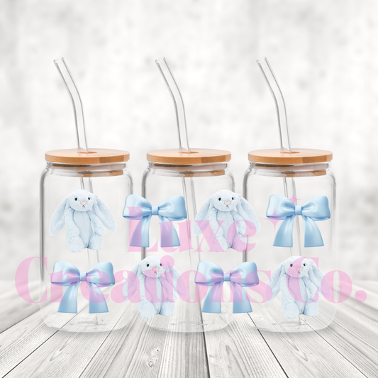 READY TO SHIP Jelly Bunny Blue UV DTF Wrap (#340)