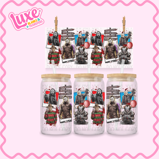 16oz UV DTF Wrap | Spooky Characters | #2398