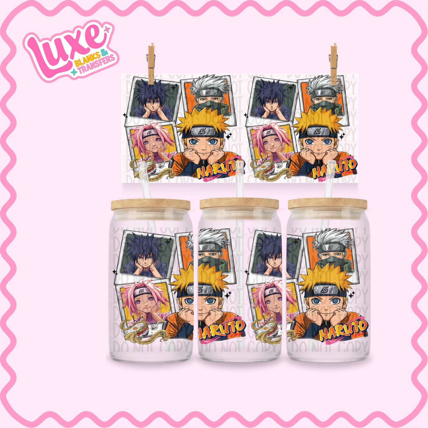 16oz UV DTF Wrap | Nar/uto Anime | #2399