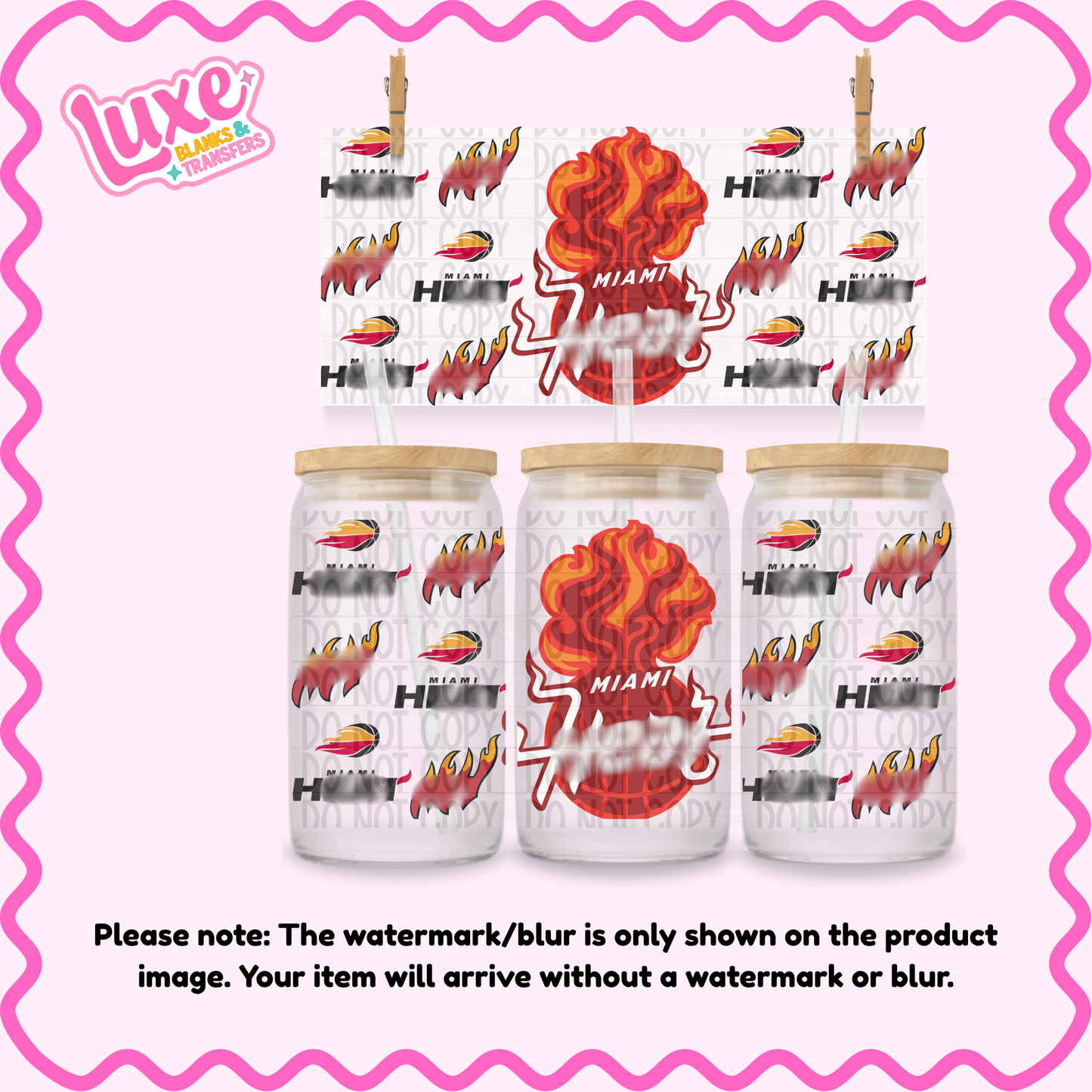 16oz UV DTF Wrap | Heat Bball | #1533