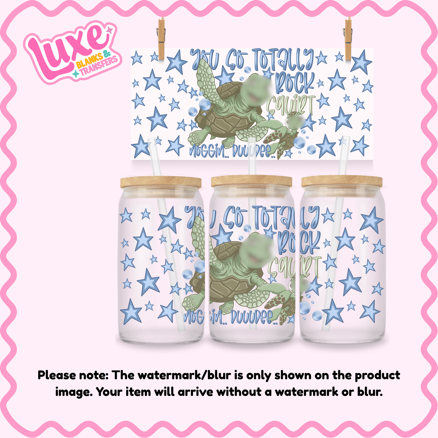 16oz UV DTF Wrap | You So Totally Rock | #3680
