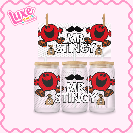16oz UV DTF Wrap | Mr. Stingy | #3192