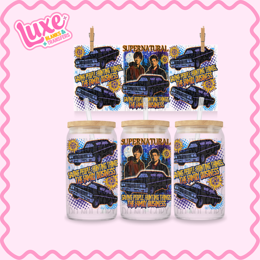 16oz UV DTF Wrap | Supernatural TV Show | #2402