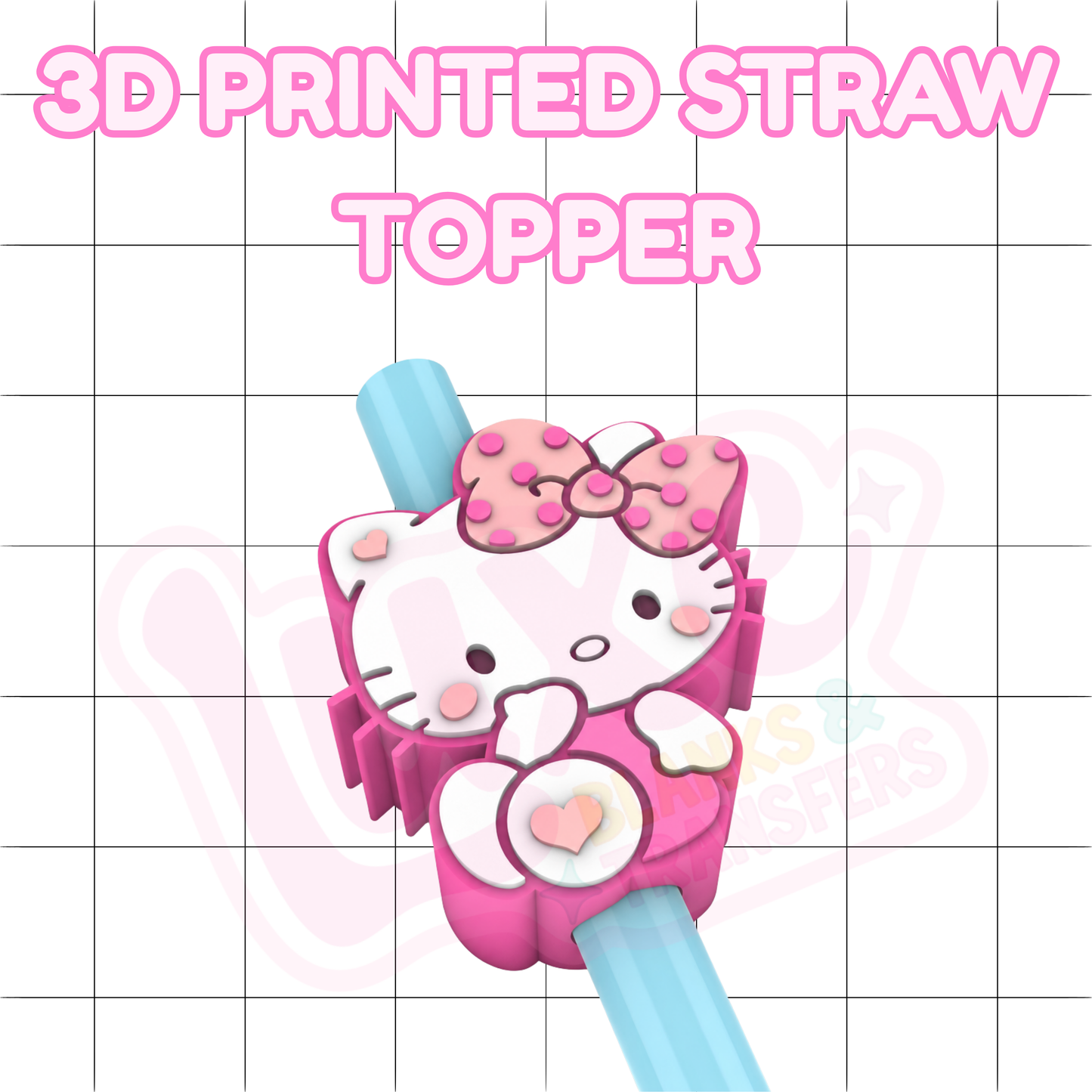 3D Printed Straw Topper | HK Cute