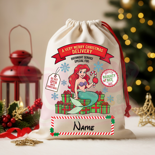 Mermaid | Santa Sack DTF Heat Transfer | #30