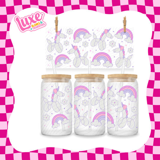 Unicorn Balloon UV DTF Wrap (#938)