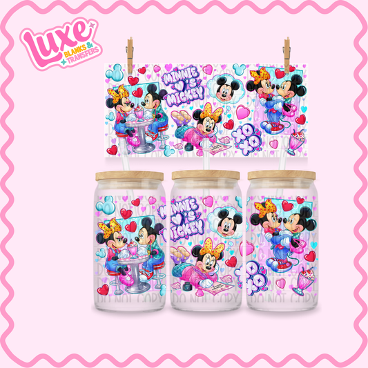 16oz UV DTF Wrap | Mouse Hearts | #2405