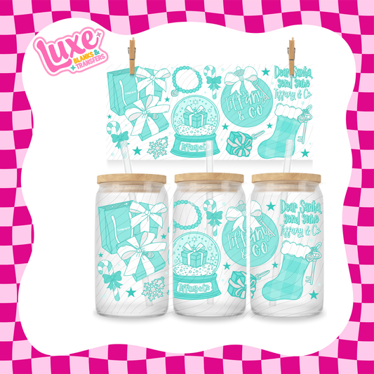 Boujee Xmas Tiff UV DTF Wrap (#939)