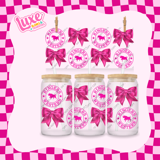 16oz UV DTF Wrap | Ringers Brand Pink | #1925