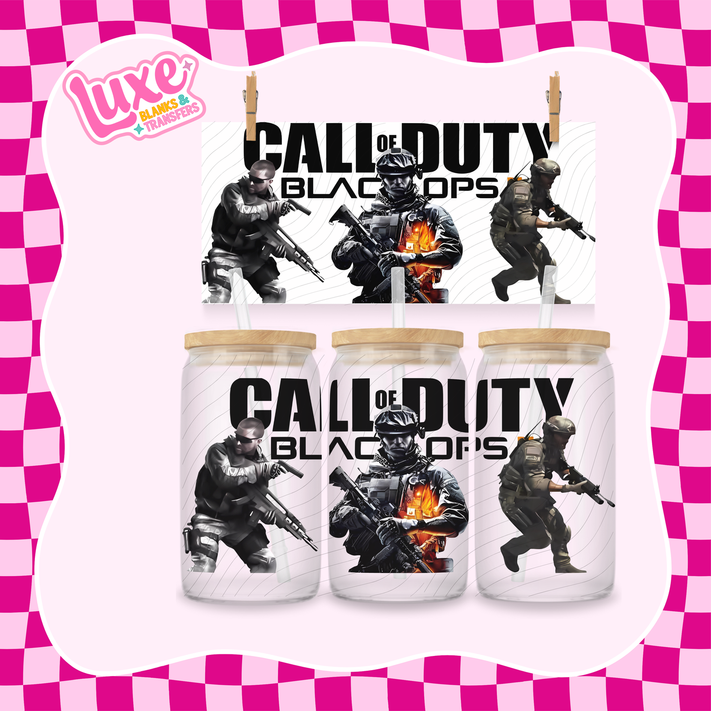 C.O.D Black Ops | 16oz UV DTF Wrap | #1439