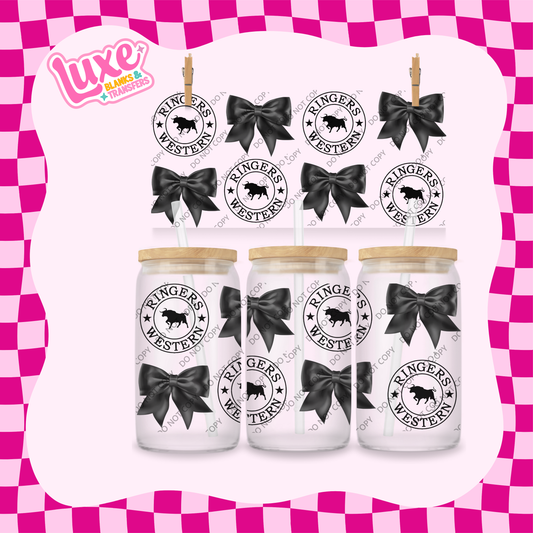 16oz UV DTF Wrap | Ringers Brand Black | #1926