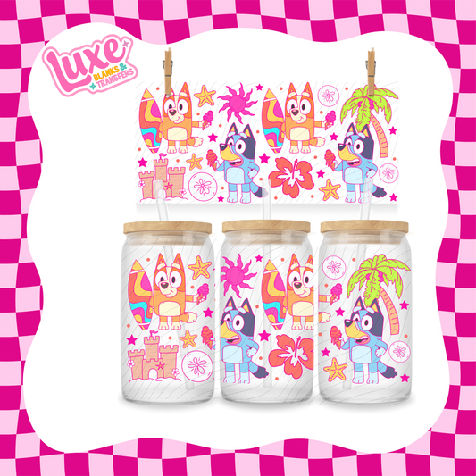 Blue Dog Show Summer UV DTF Wrap (#941)