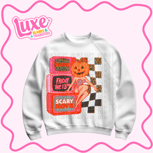 DTF Heat Transfer | Spooky TV | #1054