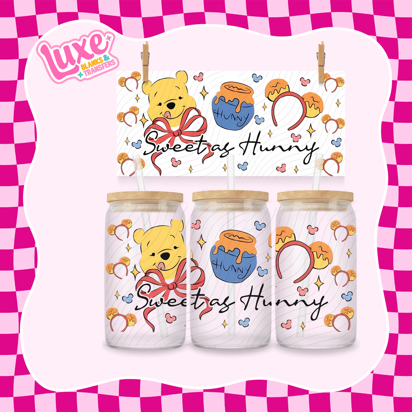 Sweet Hunny | 16oz UV DTF Wrap | #1445