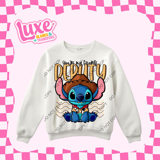 DTF Heat Transfer | Blue Alien X Toys | #330