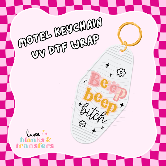 Motel Keychain UV DTF Wrap (#C32)
