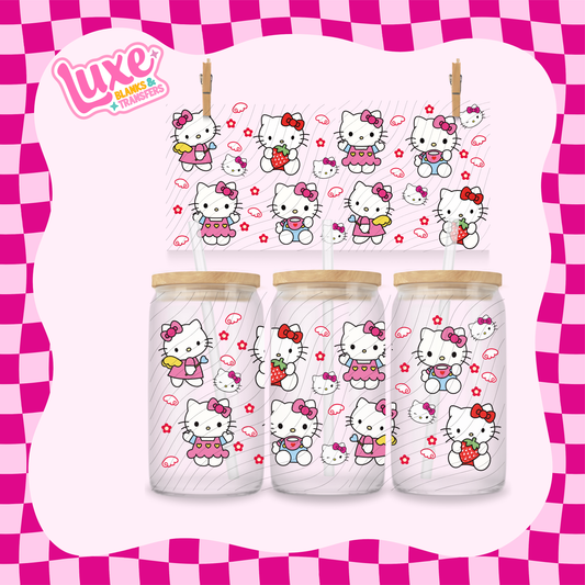 HK Pattern Pink | 16oz UV DTF Wrap | #1647