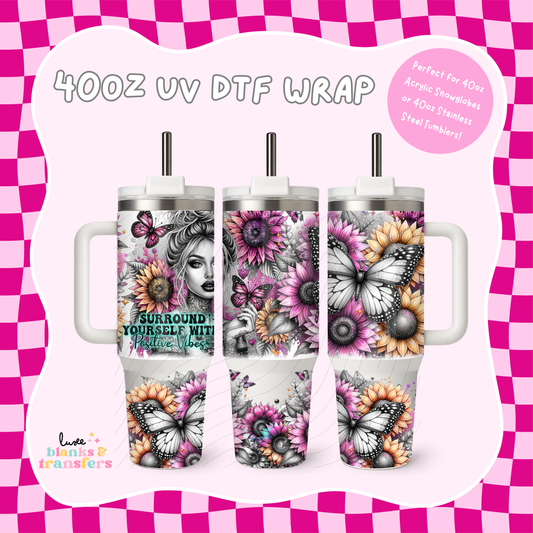 Tattoo Girl 40oz UV DTF Wrap (#B32)