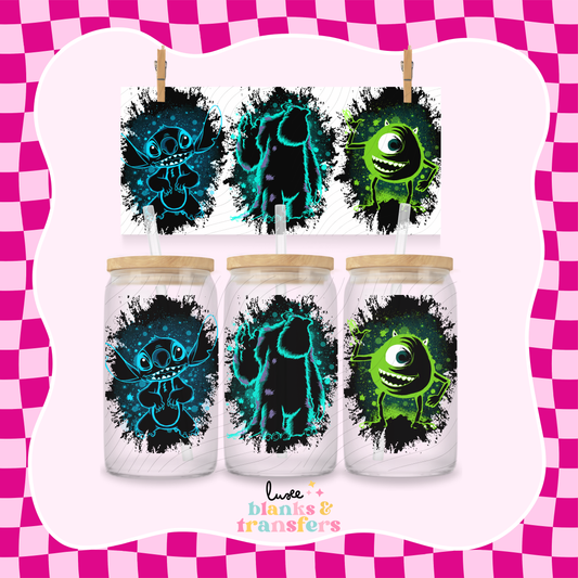 Monsters Shadow UV DTF Wrap (#550)