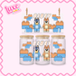 16oz UV DTF Wrap | Blue Dog Lego | #3204